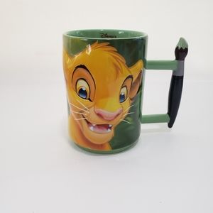 Disney The Lion King Paintbrush Mug Raised Green